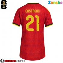 Ženske Nogometnih dresov Belgija Timothy Castagne #21 Domači SP 2026 Kratki rokavi